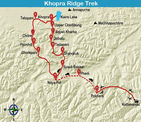 Khopra Ridge Trek at US $ 695 cost - dates 2022, 2023