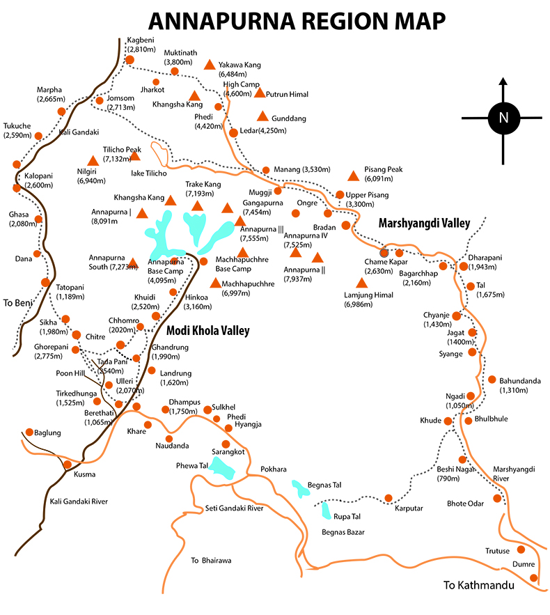NATT Trails, New Annapurna Circuit Trekking Itinerary 